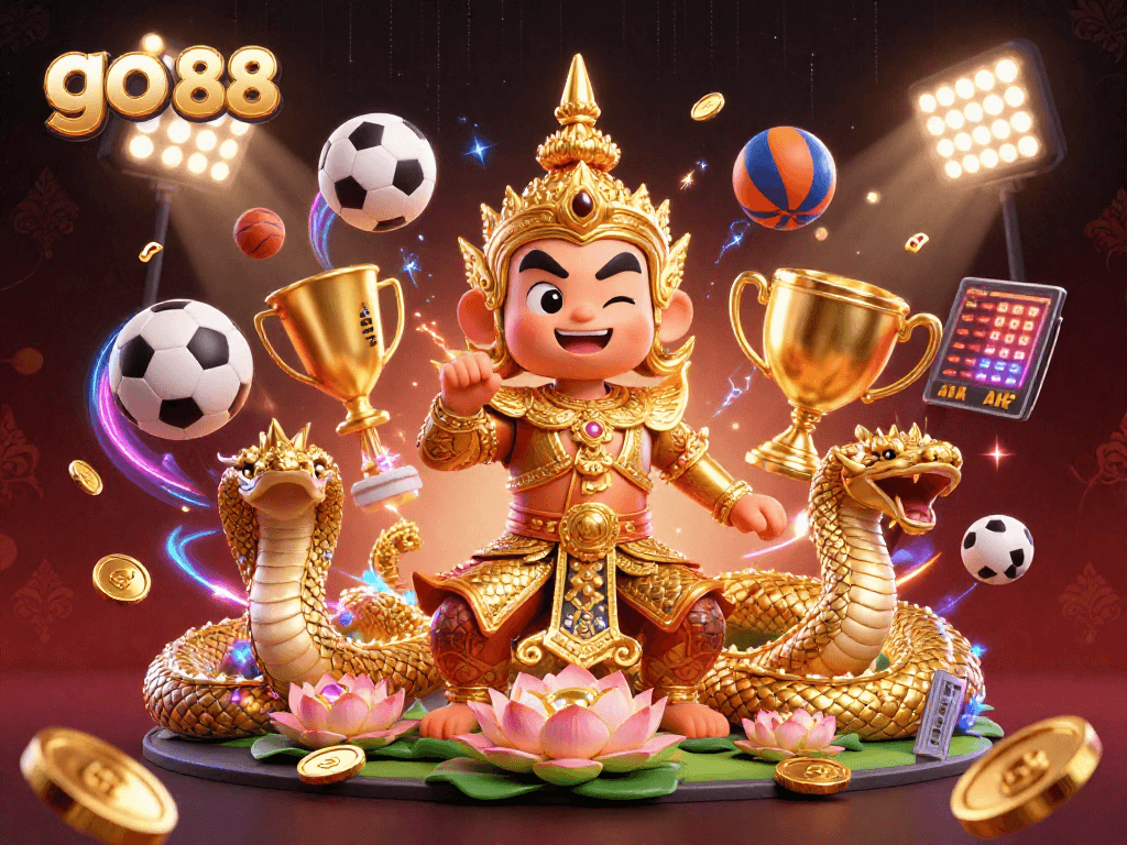 Experience the excitement of go 88 with vibrant gambling elements and dynamic sports action.