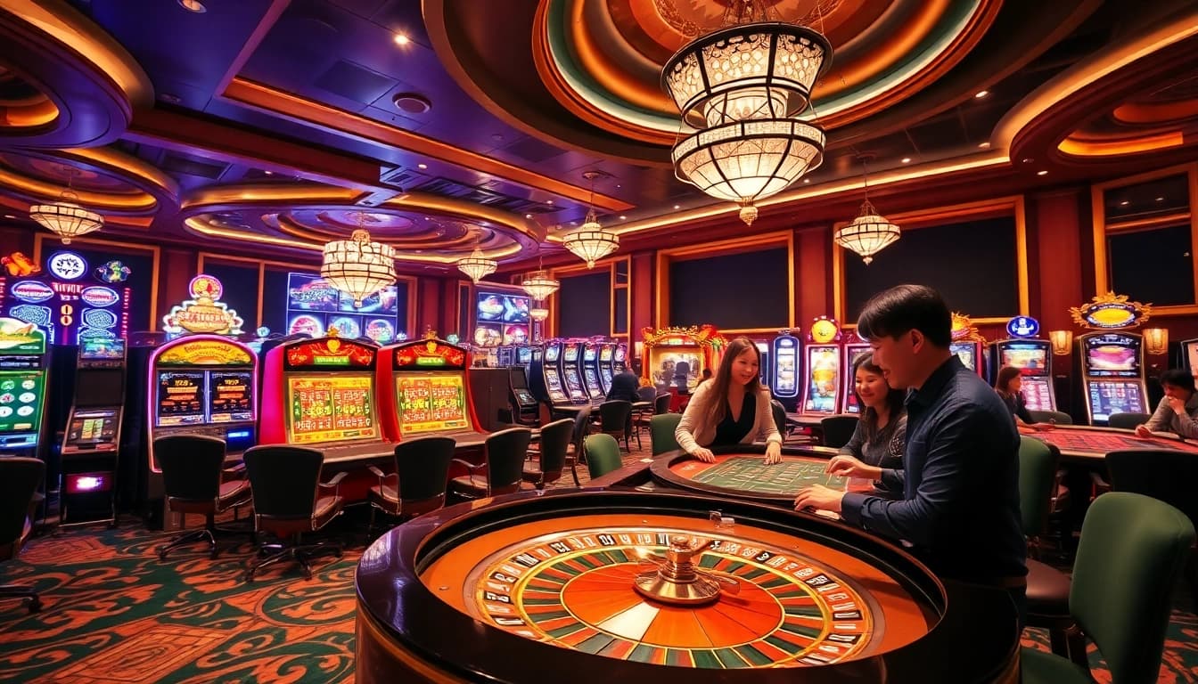 Experience the excitement at Nhà Cái QQ88 with classy casino gameplay, vibrant slot machines, and gaming tables.