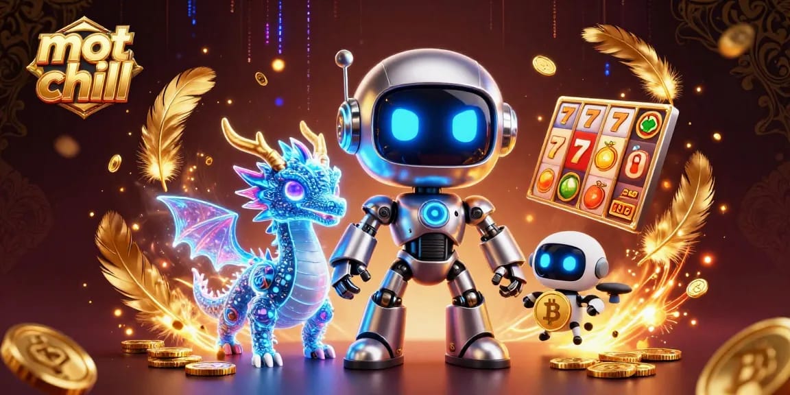 Experience exciting gameplay with mot chill in a vibrant casino scene with neon effects and dynamic elements.
