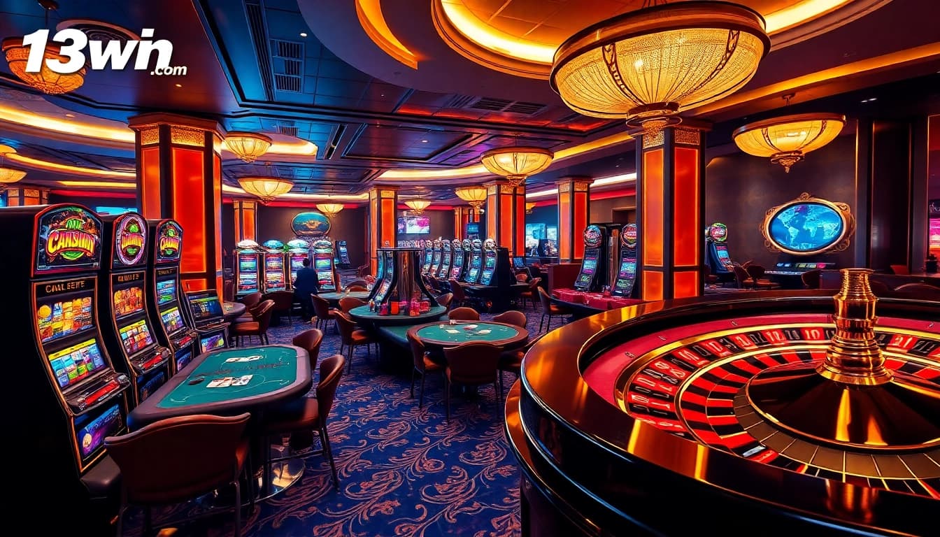 Experience the thrill of gambling at 13win.com with engaging games and vibrant casino visuals.
