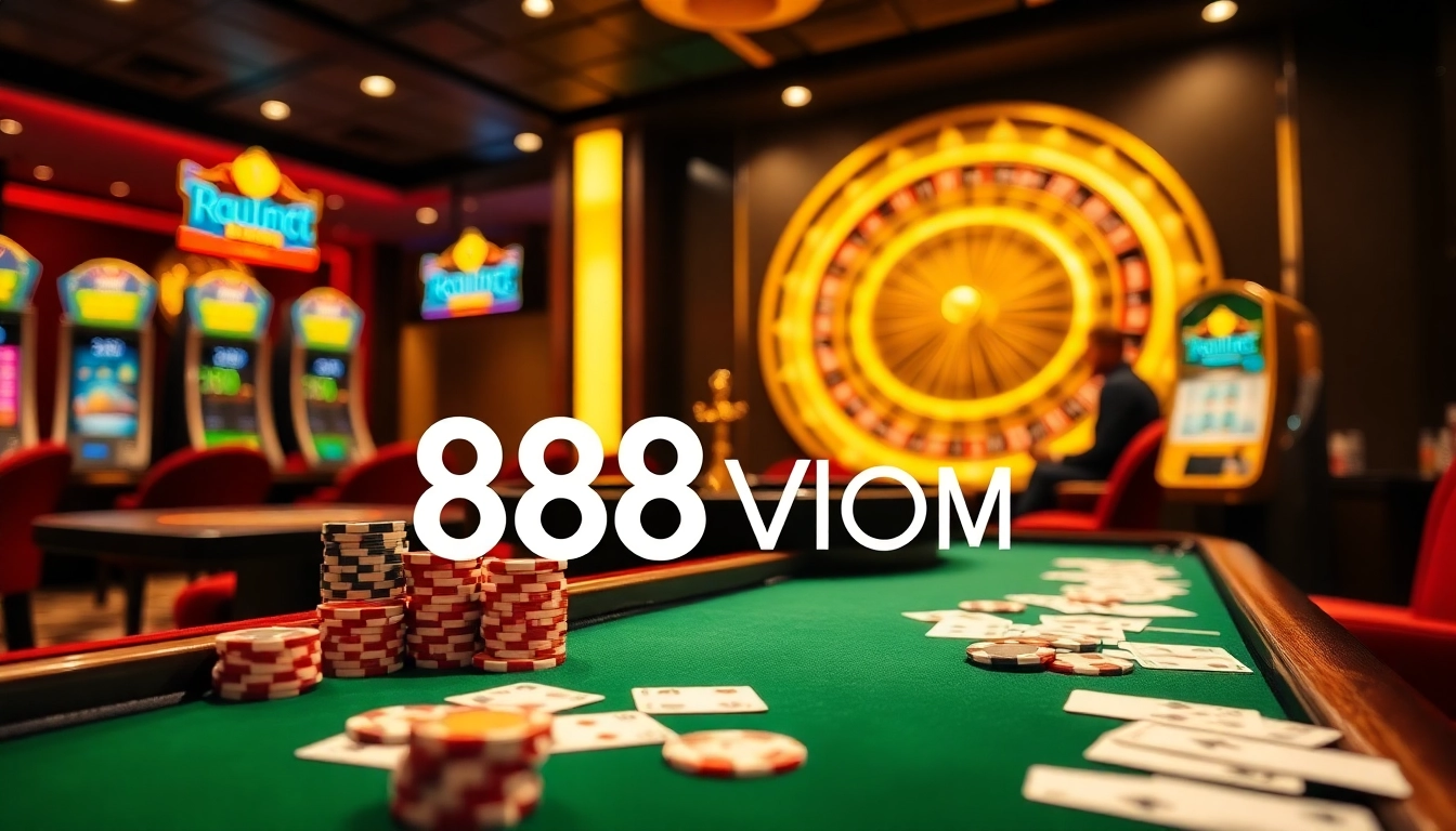 Play exciting games at 888VI COM with vibrant slot machines and dazzling casino tables.