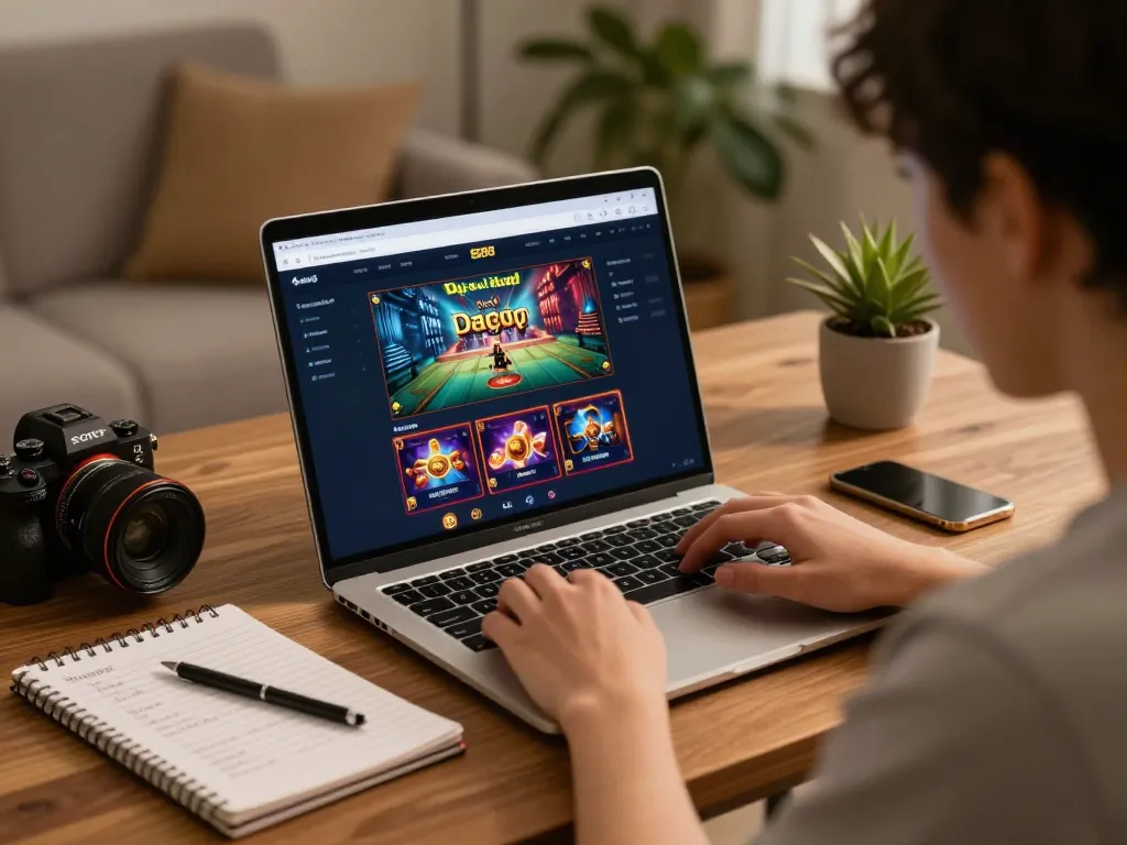 Engaging in strategic plays while sc88 đăng nhập on laptop at home