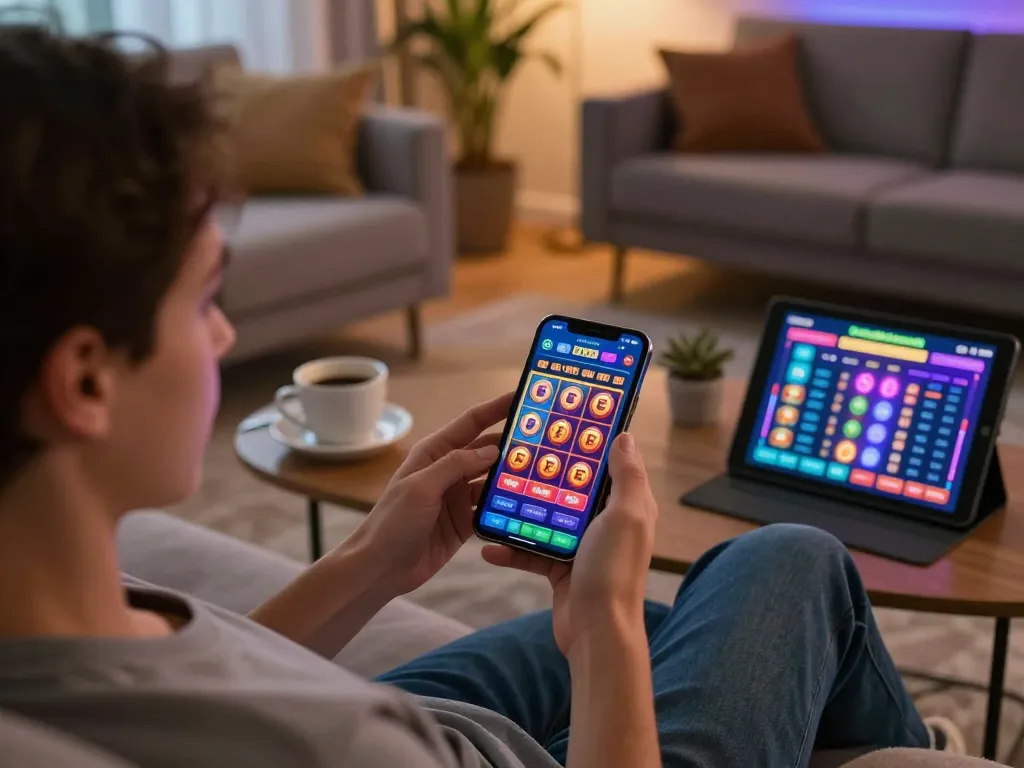 789 win rewards praised by players during an exciting mobile casino session on a smartphone in a cozy setting