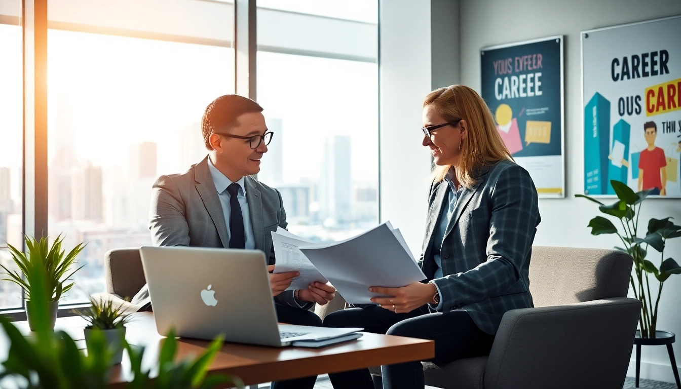 How to find my perfect career through engaging coaching sessions in a bright office.