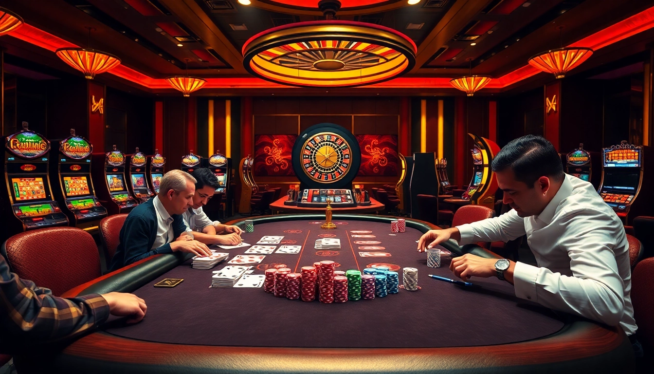 Play poker at mb66.nyc casino table in a luxurious and vibrant atmosphere.