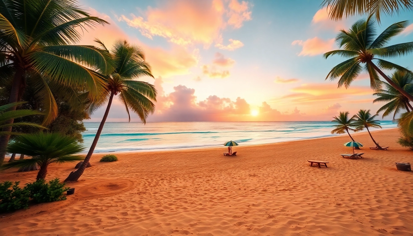 Relaxing beach scene in Australia with vibrant colors and clear waters.