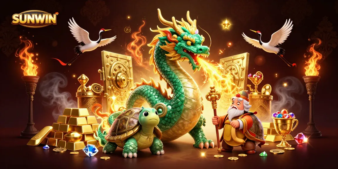 Experience thrilling gaming with SUNWIN's vibrant casino atmosphere and mythical characters.