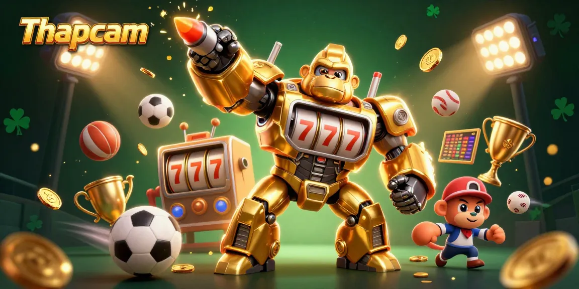 Thapcam transforms sports betting excitement with a dynamic gorilla mech celebrating wins!
