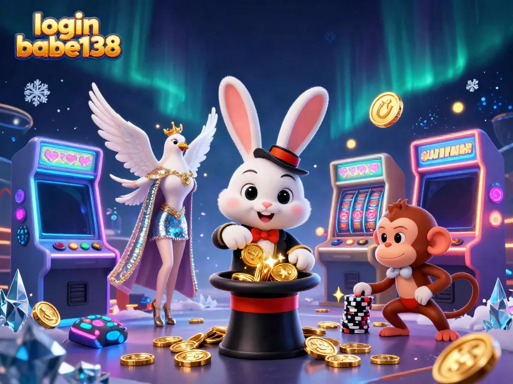 Login babe138, menikmati permainan slot dengan ilustrasi kartun 3D penuh warna dan detail menarik.