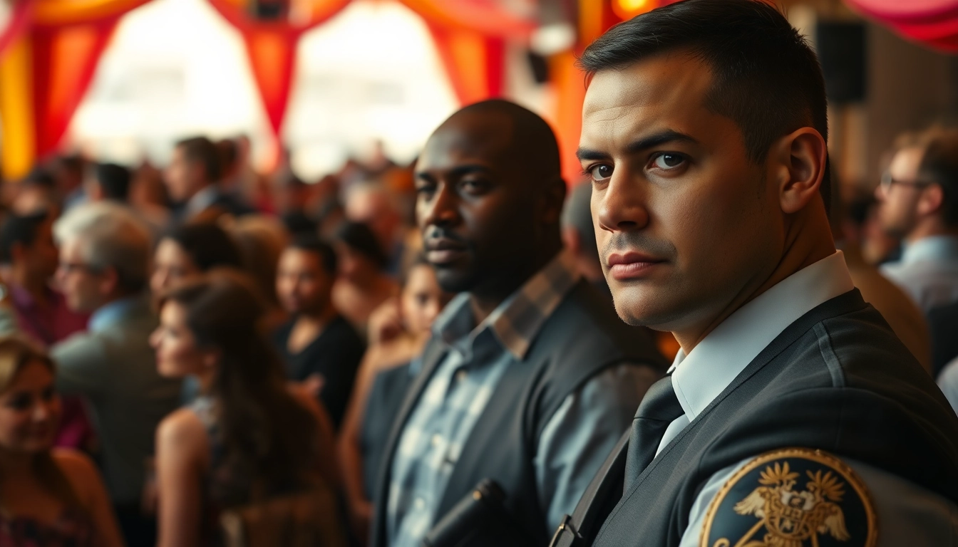 Bodyguard Service protecting a client at a busy event, illustrating trust and professionalism.