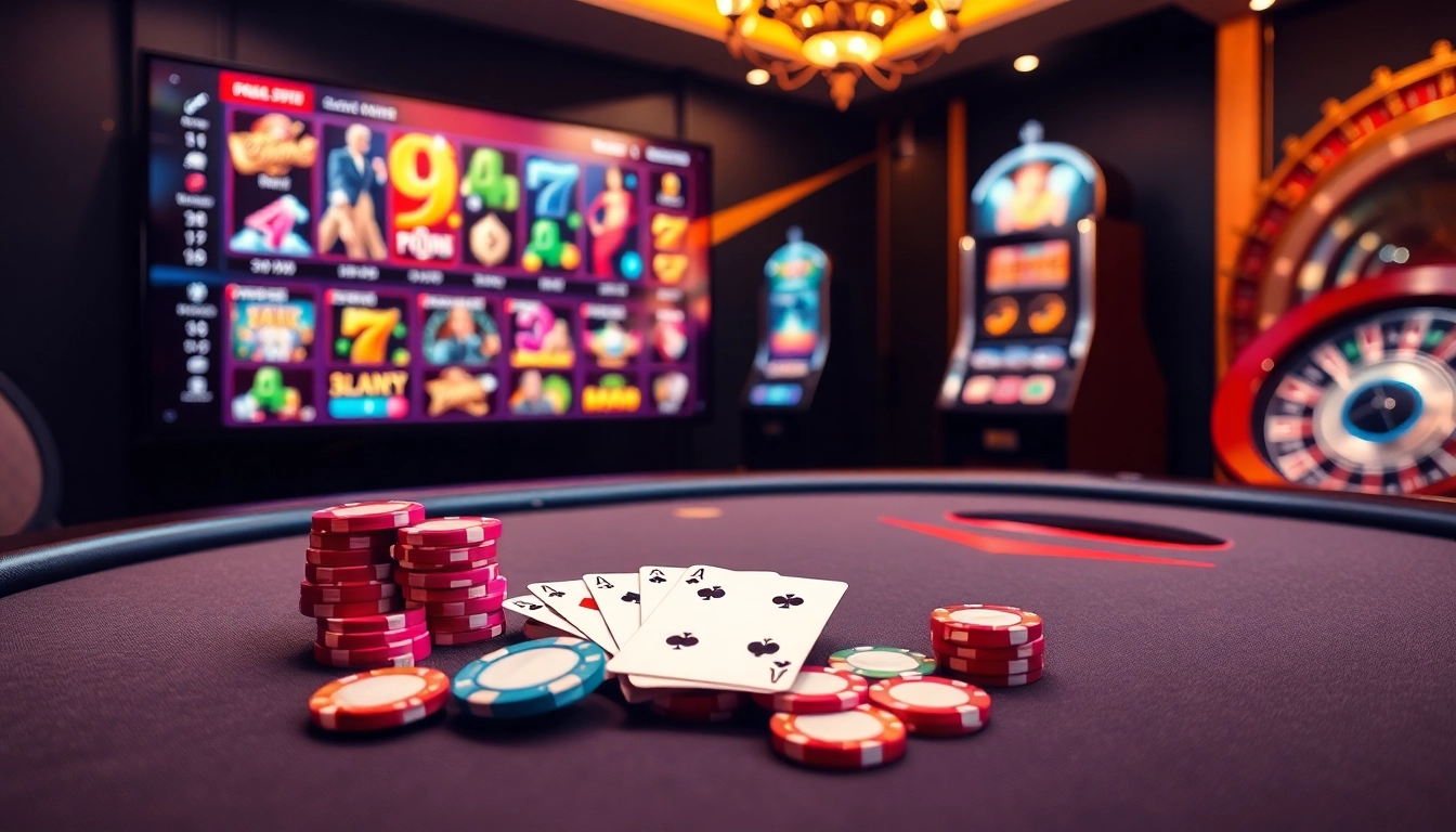 Experience thrilling gameplay at okfun's luxurious online casino featuring poker and slot machines.