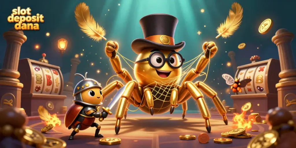 Experience the thrill of slot deposit dana with vibrant characters and casino elements.