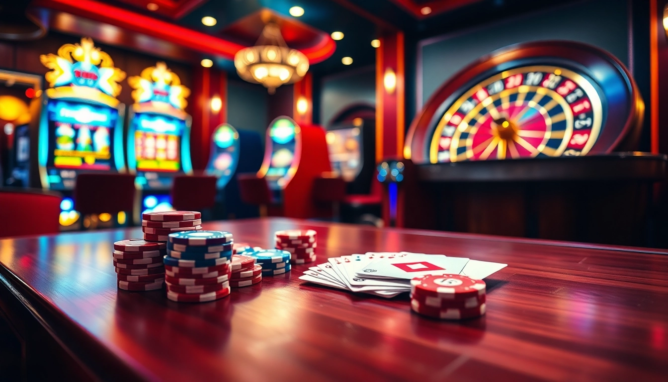 Experience the thrill of gambling at 77ball com with vibrant poker chips and captivating casino games.