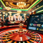 Engaged players enjoying casino games like blackjack and roulette at rr88.
