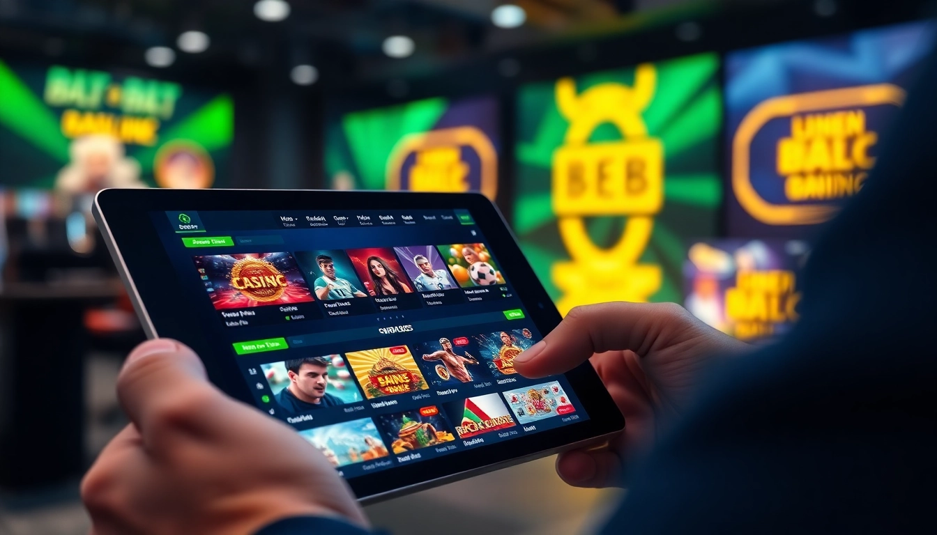 Engaging online betting platform interface of stimmgewitter.org showcasing gambling options and promotions.