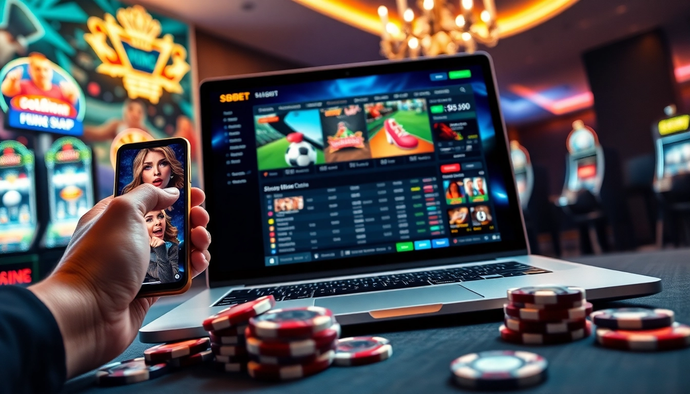 SBOBET.dance showcasing an exciting online betting interface with casino games and sports events for engaging users in 2025.