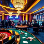 Players enjoy an exciting game night at 888VND COM, featuring vibrant casino tables and live-action.