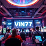 Exciting online betting visual featuring VIN777's diverse gaming options and trustworthy atmosphere.