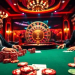 Experience the excitement of gameplay at trang chủ s666 with elegant poker and roulette in a vibrant casino.