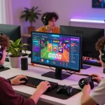 Players enjoying max79 online gaming platform with vibrant graphics and engaging interactions.