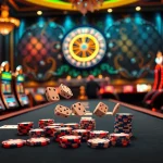 Experience the thrill of gambling with https://lc88.art/ featuring poker chips and roulette wheels.