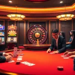 Engage in thrilling games at the 98win trang chủ with professional players at a vibrant poker table.