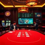 Experience the excitement of winning at QQ88 COM with a vibrant casino scene featuring players and games.