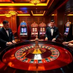 Experience the thrill of betting at ax88.com with vibrant casino tables, slot machines, and engaging players.