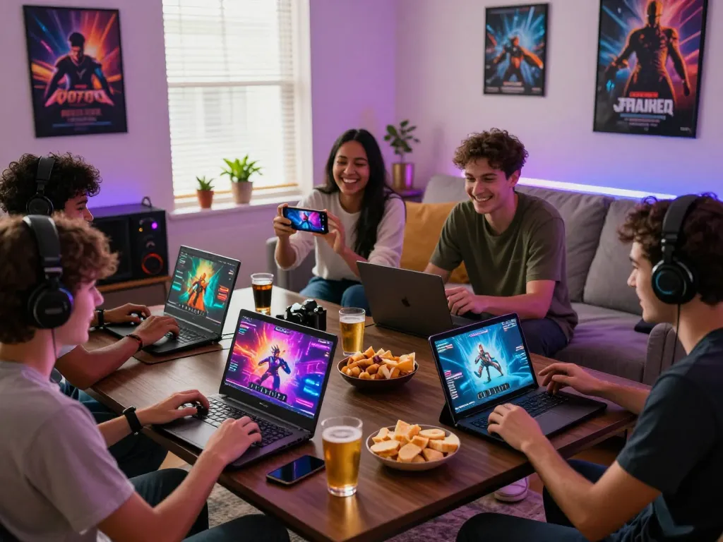 Players enjoying an engaging sex game in a vibrant gaming environment.