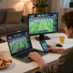 Engaging in strategic live betting with 789WIN at home, focusing on real-time sports events and responsible gaming.