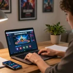 Engaged player analyzing bankroll strategies on dacsandatphanrang's online casino platform