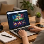 Engaging in strategic plays while sc88 đăng nhập on laptop at home