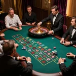 Players placing bets at the live dealer roulette table on uu88 trang chủ, experiencing thrill and excitement.