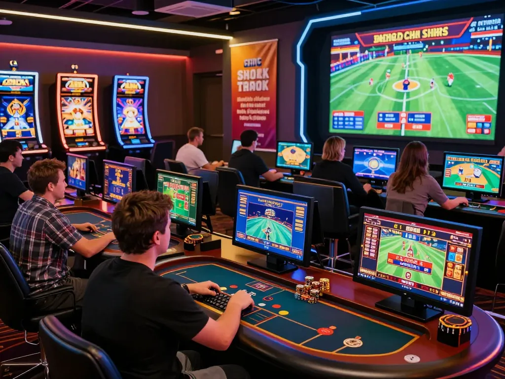 Engaging online gaming experience at B52 Casino with diverse players enjoying thrilling games.