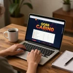 Player strategizing for QQ88 online slots, showcasing engaging home gambling atmosphere.