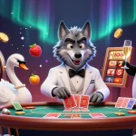 Engage with ดูหนังออนไลน์ฟรี while winning big at a vibrant casino illustrated scene.