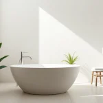 Sonni sanitär modernes Badezimmerdesign mit eleganten Armaturen und stilvollen Fliesen.