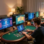 Live online gameplay at LV88 with vibrant screens and strategic blackjack action