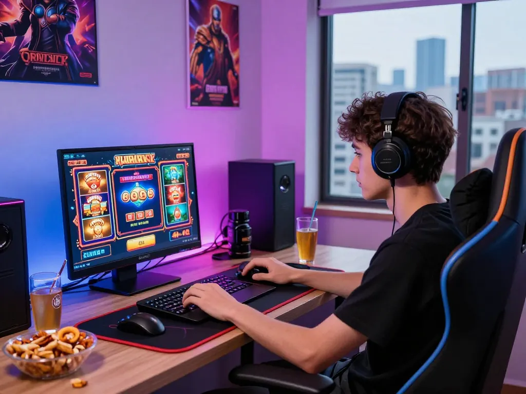 Exciting online gaming experience at Hit Club with vibrant graphics and modern setup.