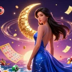 Engage with a vibrant review nhà cái scene featuring colorful elements and dynamic gambling activities.
