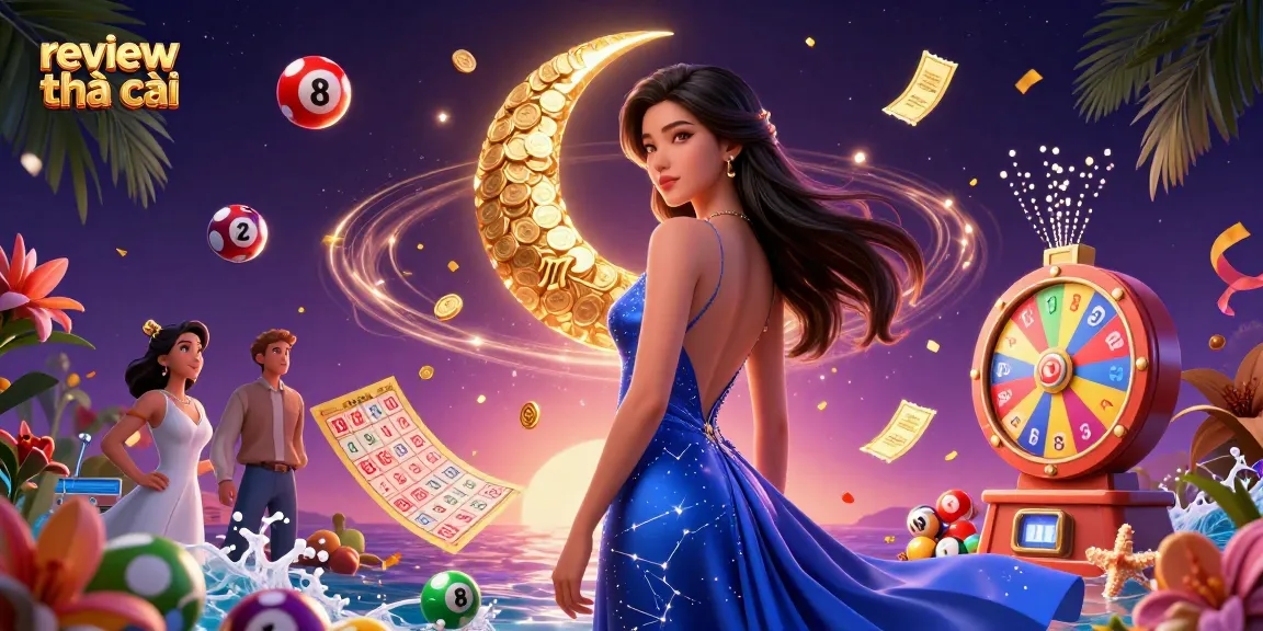 Engage with a vibrant review nhà cái scene featuring colorful elements and dynamic gambling activities.