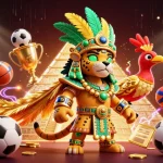 Experience the excitement of 3win with dynamic sports betting action and vibrant characters.