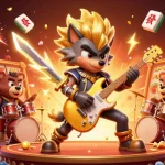 Experience the thrill of rik vip with vibrant characters and dynamic gambling elements in 3D illustration.