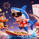 Experience thrilling wins at 68WIN with a vibrant 3D casino adventure illustration.