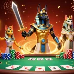 Experience thrilling gameplay at Mastercard casinos with 3D action featuring Anubis and Bastet.