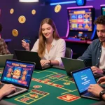 Dynamic online gaming scene highlighting credit card usage at scoarch.org.uk casinos, showcasing excitement and modern payment options.