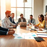 Adverise your business through collaboration in a bright office environment.