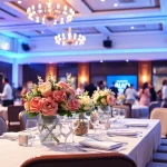 Experience elegant gatherings with Casablanca Hire Events setup featuring sophisticated table decorations.