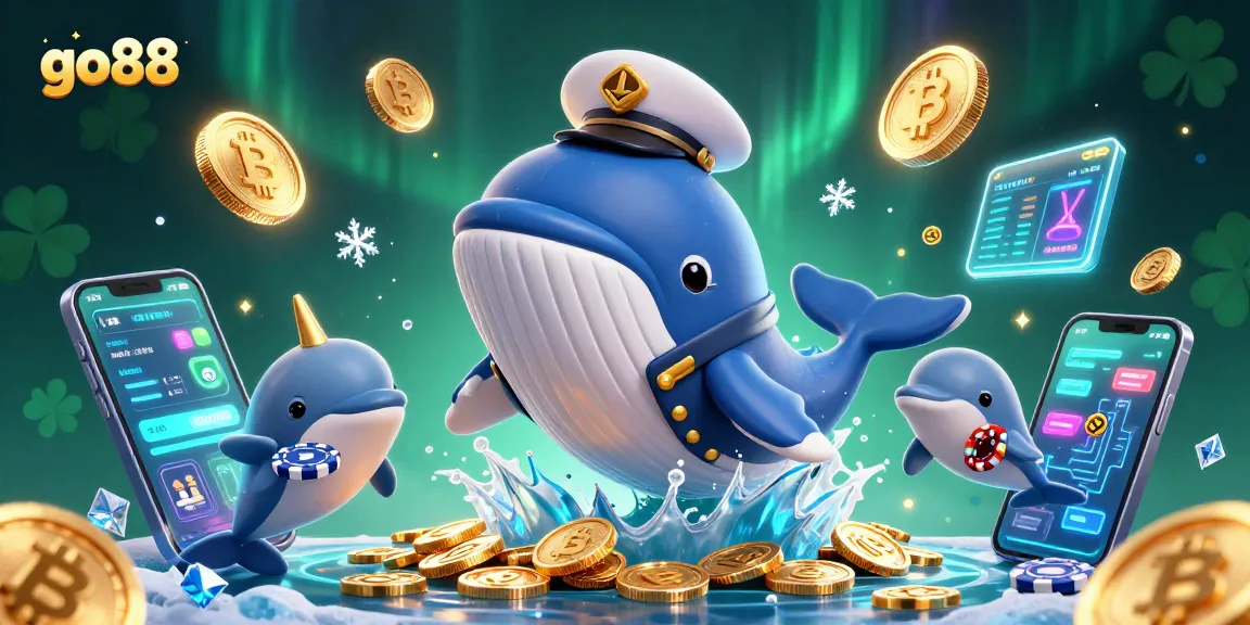 Enjoy thrilling gameplay and winning rewards at Go88 with an exciting 3D casino illustration.