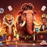 Experience excitement with tải hitclub, showcasing a vibrant casino scene featuring iconic characters.